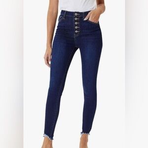 KanCan High Rise Button Fly Skinny Jeans